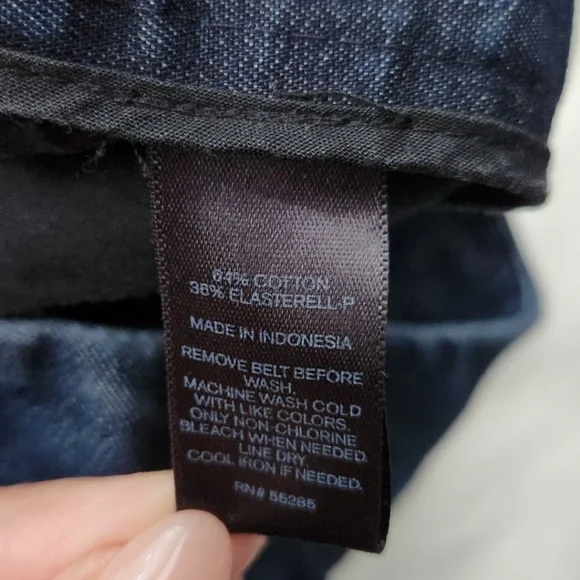 Express Cuffed Stretchy Summer COTTON shorts in Denim Blue size 0 Regular - Picture 7 of 7